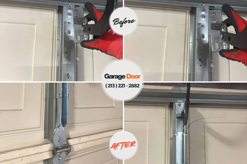 Before and after: garage door repair Washington, NJ